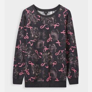 Torrid Breast Cancer Awareness Classic Fit Sweatshirt Grey 2